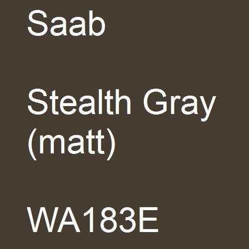 Saab, Stealth Gray (matt), WA183E.